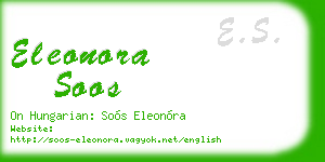 eleonora soos business card
