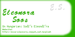 eleonora soos business card